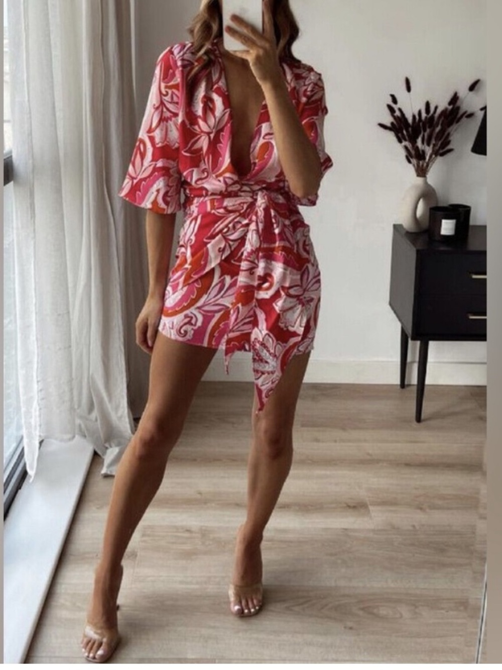NWT Zara Carla wrap dress small